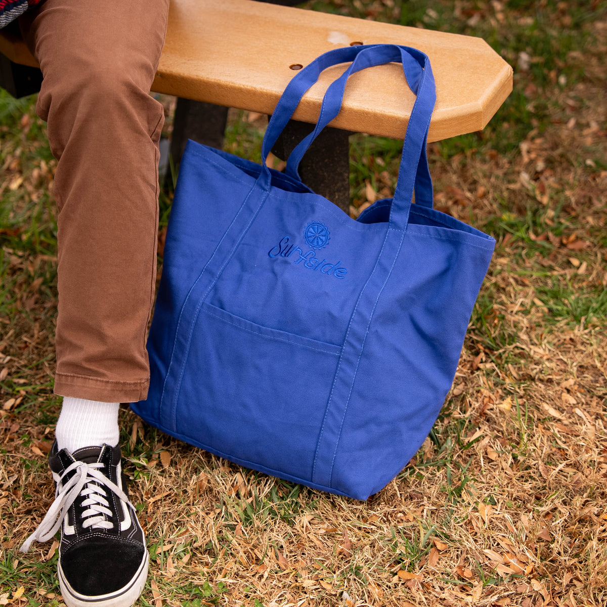 限定 WIND AND SEA × LIBERE - TOTE BAG Surfside Monochrome Logo Tote Bag – Stateside Brands