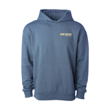 Blue Drink Surfside Ice Tea and Vodka hoodie with a logo on the chest against a white background