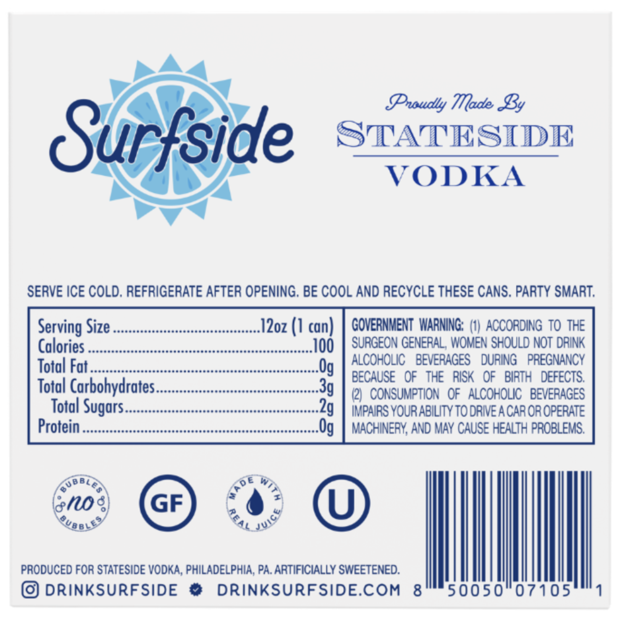 Surfside Blueberry Lemonade + Vodka