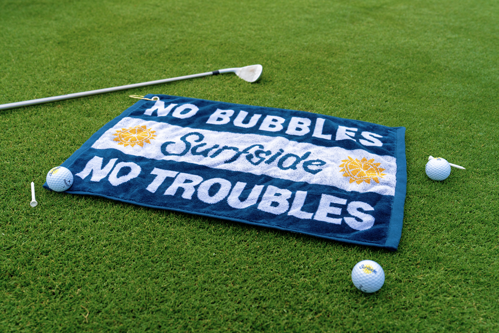 No Bubbles No Troubles Golf Towel