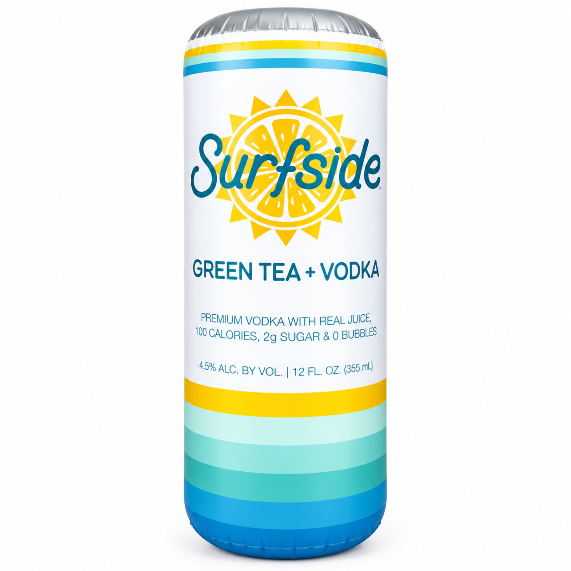 Surfside Green Tea + Vodka inflatable on a white background