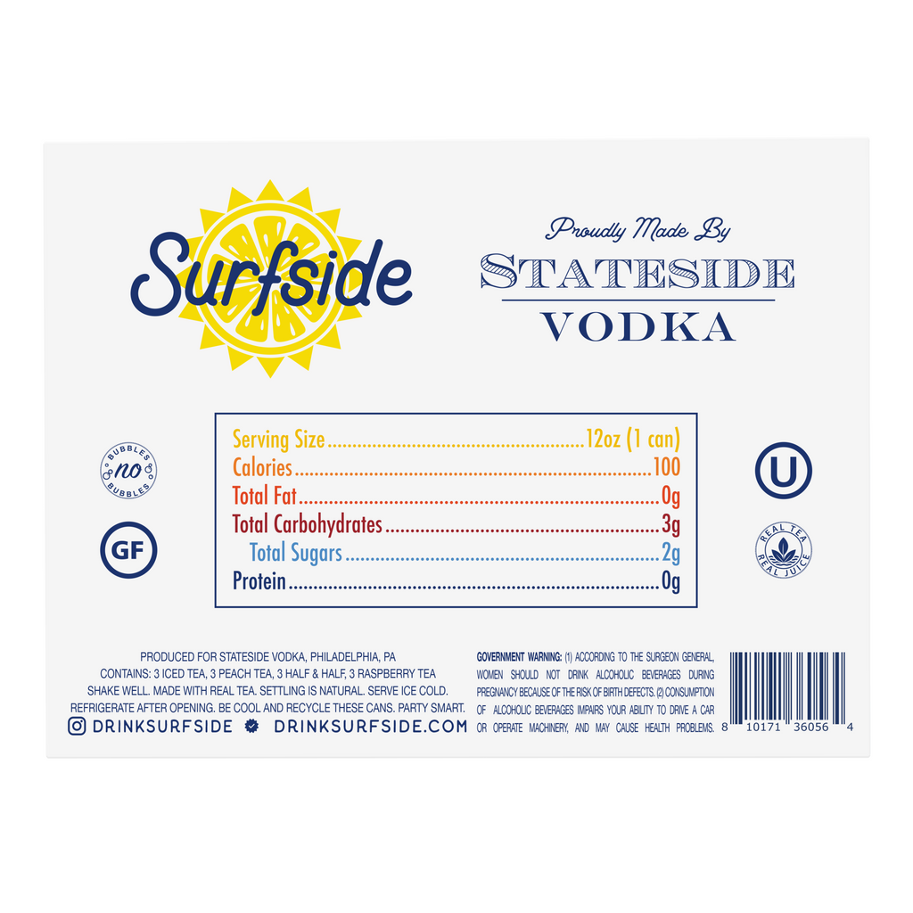 Surfside Iced Tea + Vodka Variety 12 Pack – Stateside Vodka