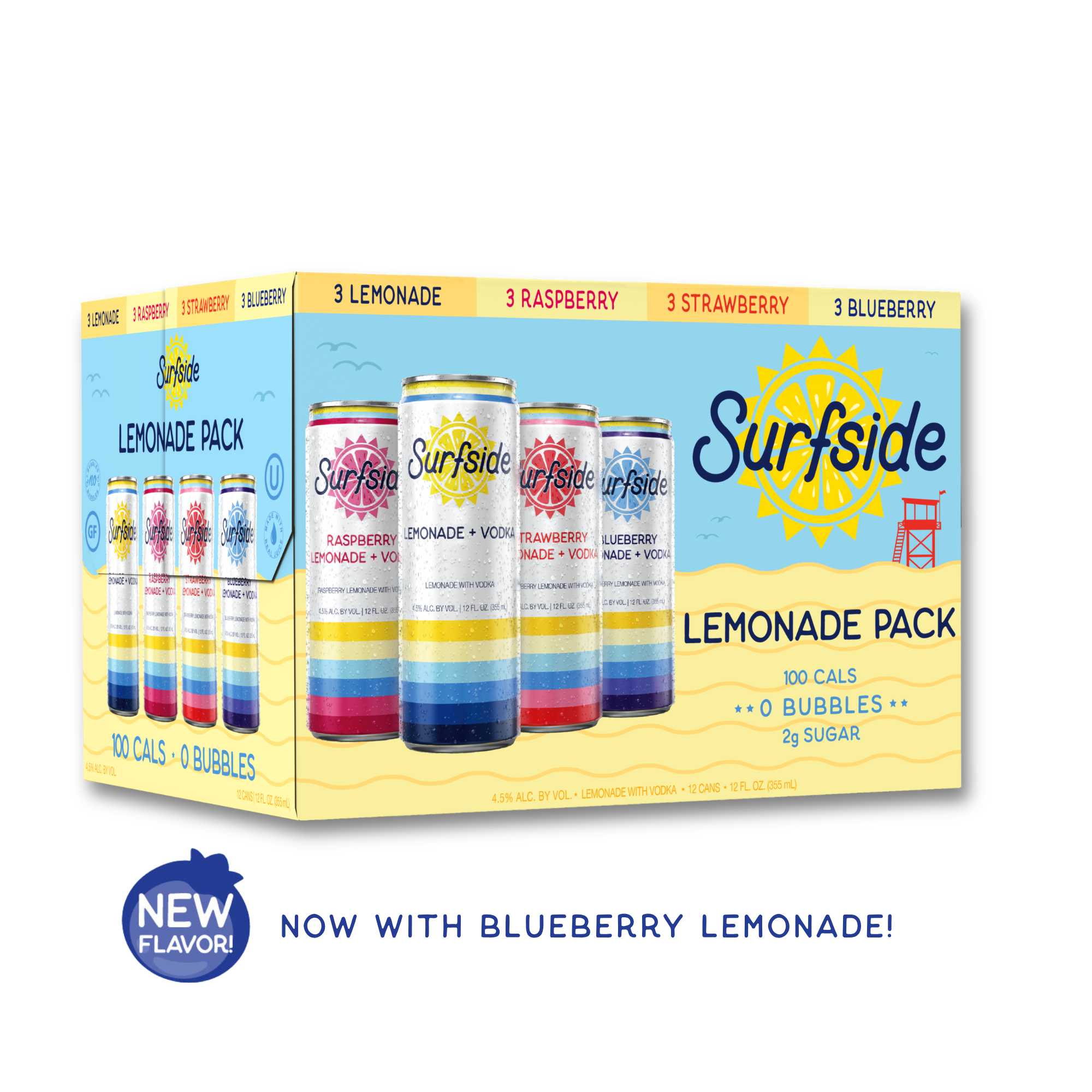 Surfside Lemonade + Vodka Variety 12 Pack