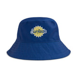 Blue bucket hat with 'Surfside' logo on a white background