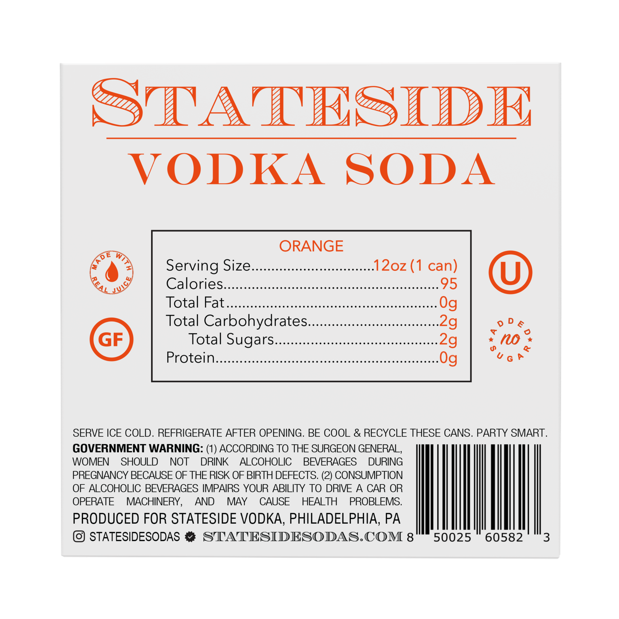 Stateside Vodka Soda Orange
