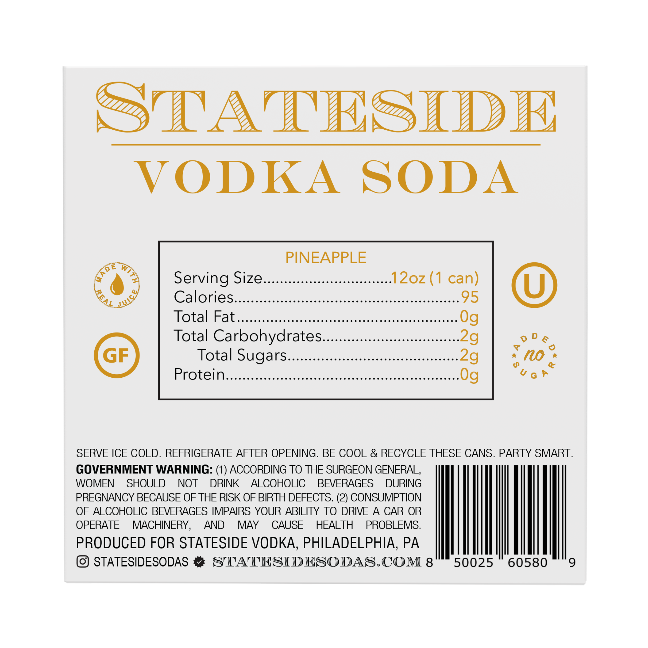 Stateside Vodka Soda Pineapple
