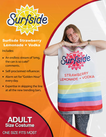 Surfside Strawberry Lemonade Can Costume