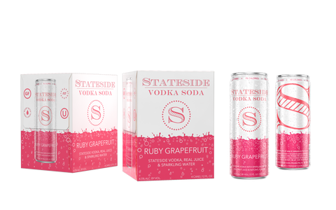 Stateside Vodka Soda Ruby Grapefruit-4 Pack
