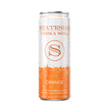 Stateside Vodka Soda Orange 12 oz fl can front featured on a white background