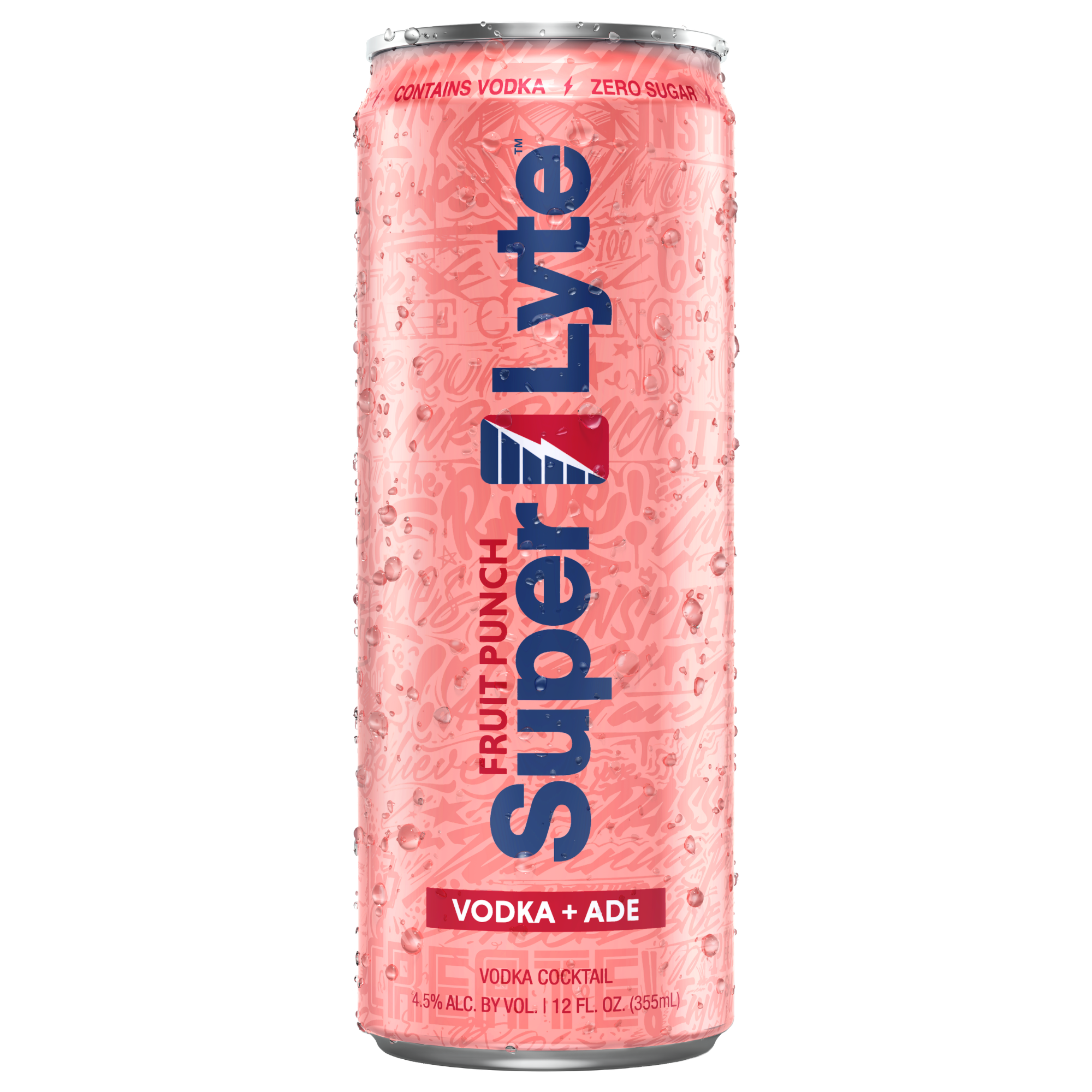 Super Lyte Fruit Punch Vodka + Ade 12 fl oz branded can on a white background