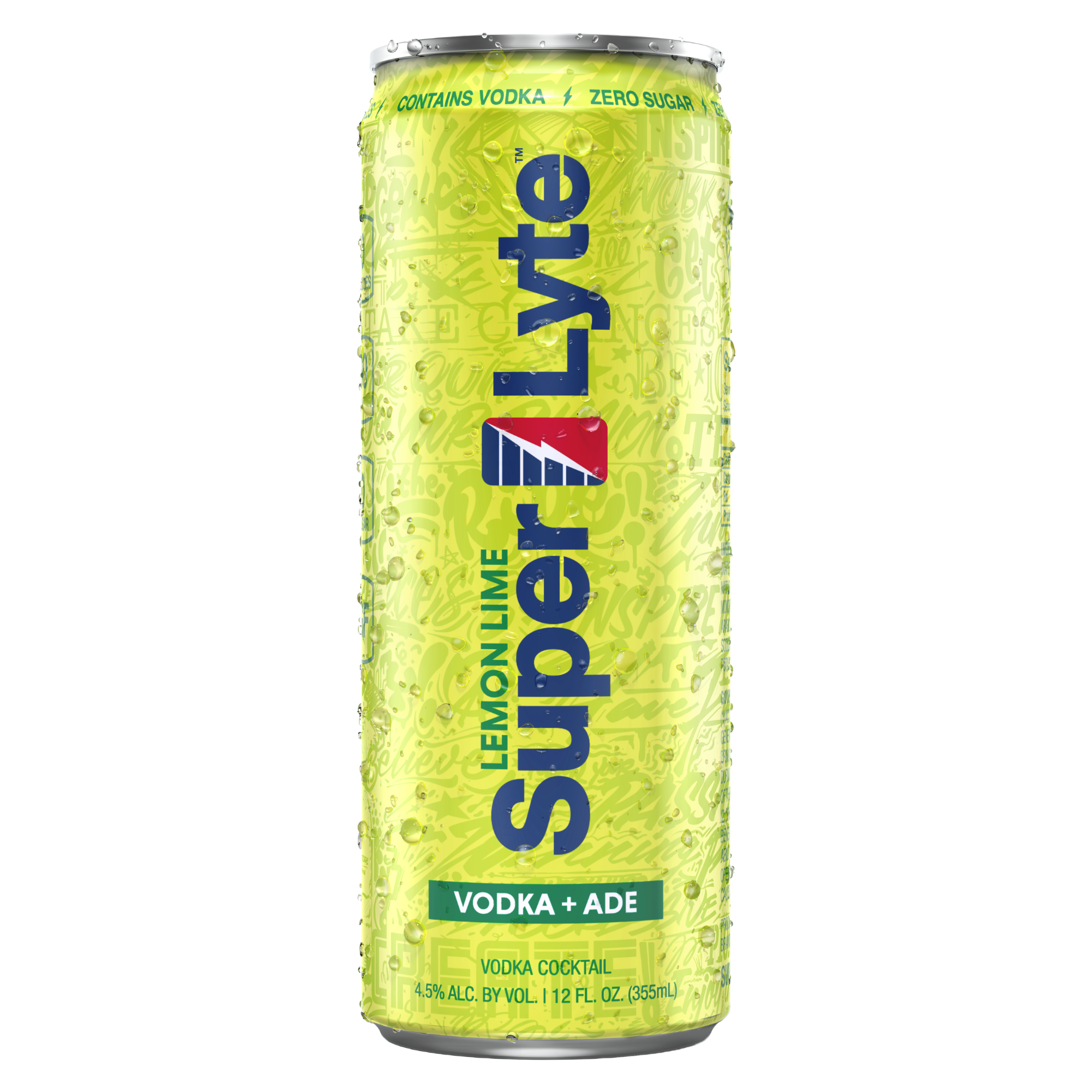 Super Lyte Lemon Lime 12 oz can featured on a white background