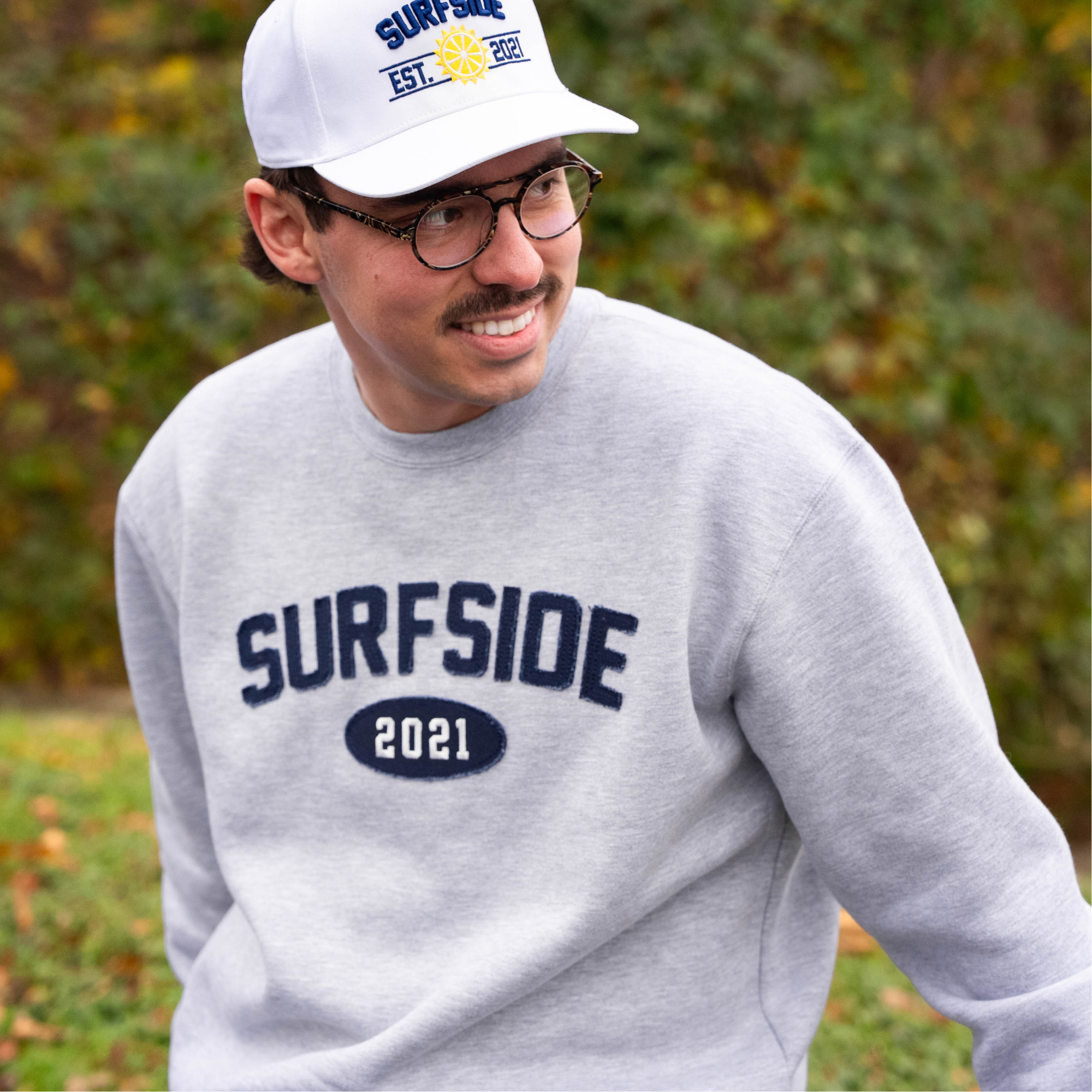 Person wearing a white 