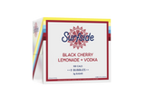 Surfside Black Cherry Lemonade + Vodka 6 pack on a white background