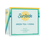 Surfside Green Tea + Vodka 6 pack case on a white background