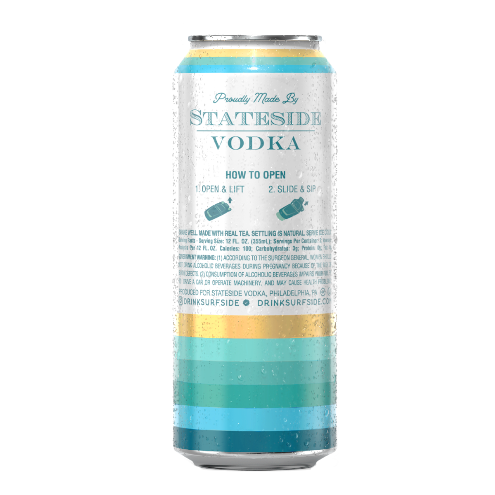Green Tea and Vodka can back featuring 