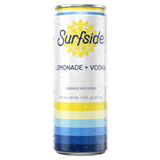 Surfside Lemonade + Vodka 12 fl oz can featured on a white background 