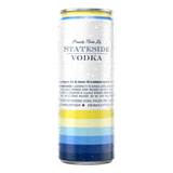 Back of Surfside Lemonade + Vodka 12 fl oz can featured on a white background 