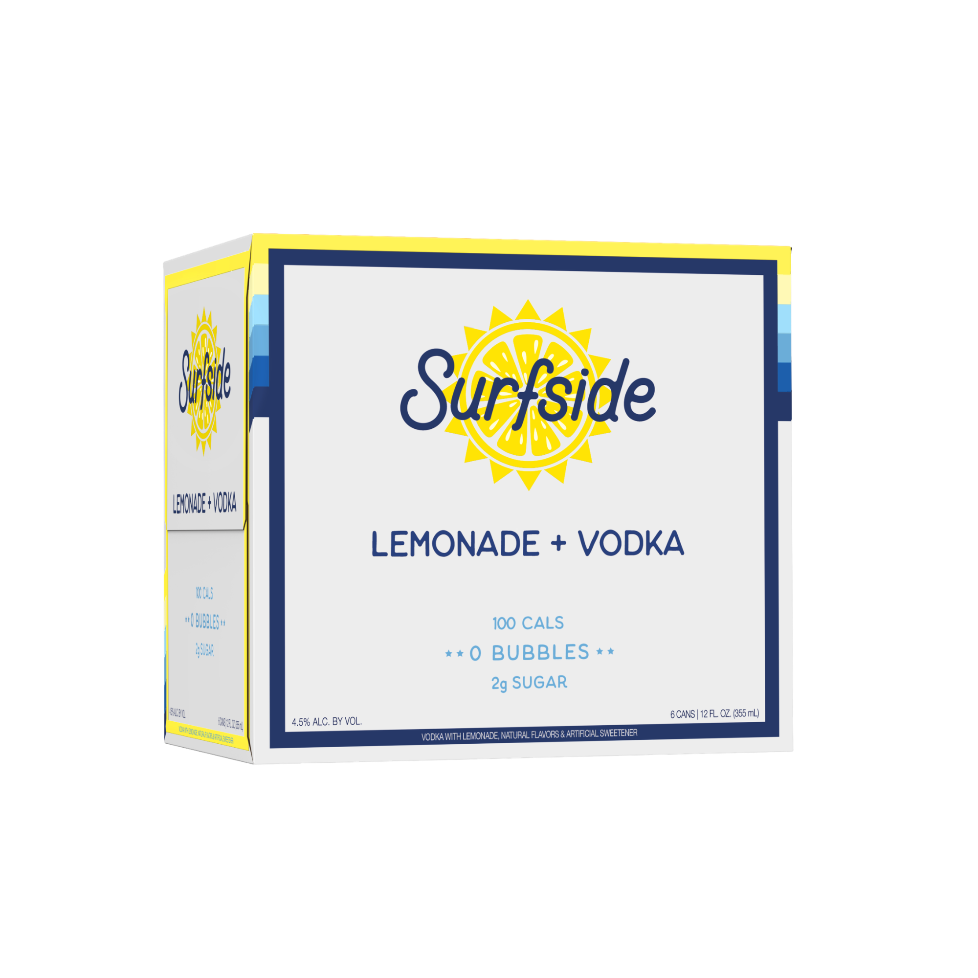 Surfside Lemonade + Vodka 6 Pack featured on a white background