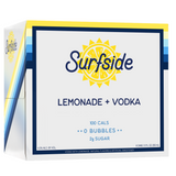 Surfside Lemonade + Vodka 6 pack case on a white background
