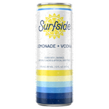 Surfside Lemonade + Vodka 12 fl oz can with a yellow Surfside logo and brand elements