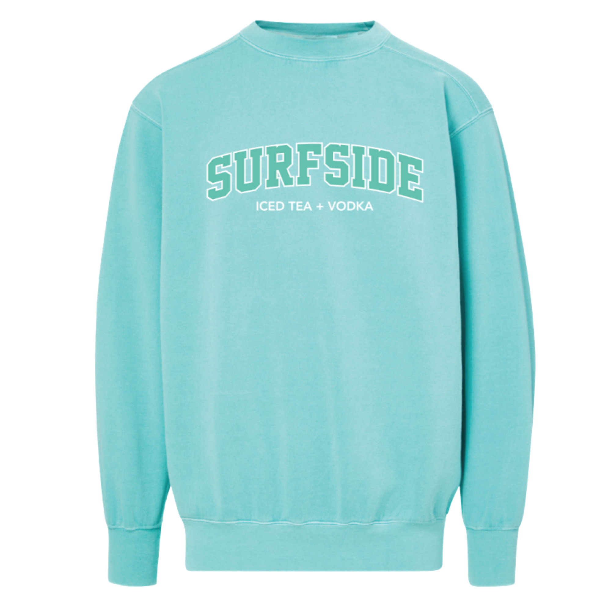 Mint Surfside puff print crewneck with 