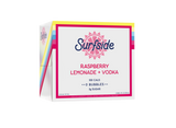 Surfside Raspberry Lemonade + Vodka 6 pack case on a white background
