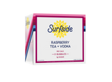 Surfside Raspberry Tea + Vodka 6 pack case on a white background