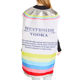 The back of the can shaped Strawberry Lemonade costume show casing brand and can elements.