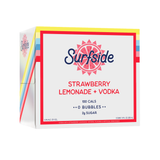 Surfside Strawberry Lemonade and  Vodka 6 pack case on a white background