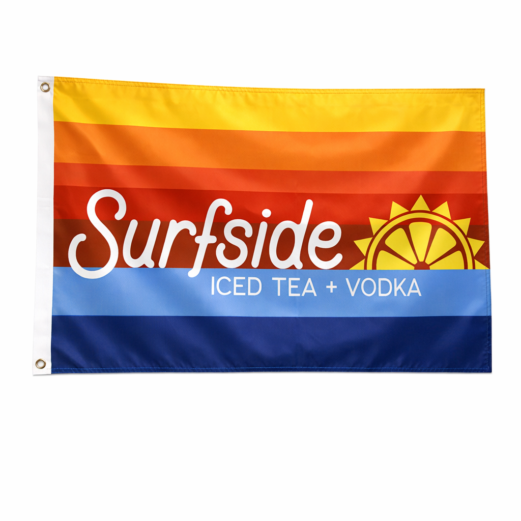 Surfside Stripe Logo Flag 
