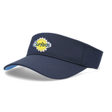 A navy blue visor with a white and yellow 'Surfside' logo on the front