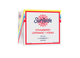 Surfside Strawberry Lemonade and  Vodka 6 pack case on a white background