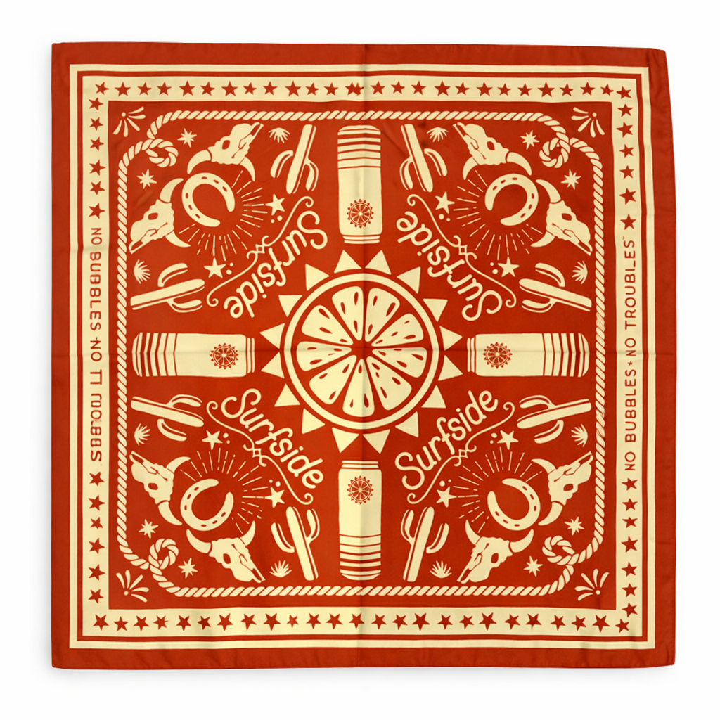 Surfside Satin Western Bandana