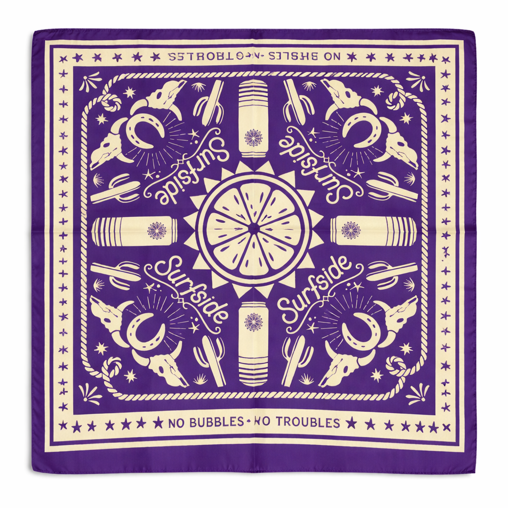 Surfside Satin Western Bandana