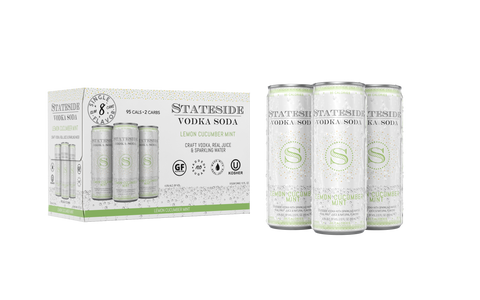 Stateside Vodka Soda - Lemon Cucumber Mint 8-Pack