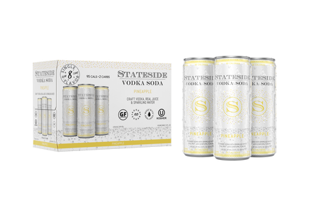 BLOW OUT SALE Stateside Vodka Soda - Pineapple 8-Pack